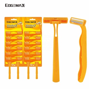 Rasoi Usa e Getta Basic a Lama Singola e Doppia, Lame in Acciaio Inossidabile e Manico in Plastica, Marca EdgeMax - Product Image 2