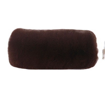 Женские уличные большие белые зимние нагреватели для рук из искусственного меха