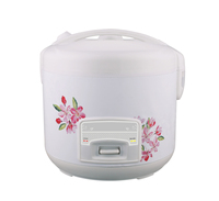 Cuisinière à riz électrique classique à impression florale 2L