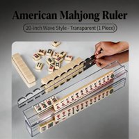 Support de Mahjong Américain Transparent Pliable Magnétique en Acrylique de Luxe Moderne, Portable, 4 Pièces, 20 Pouces