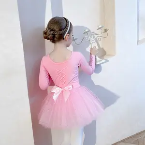 Ropa de rendimiento clásica colorida para niños, falda de baile de Ballet, disfraz de tutú de baile, ropa para niñas, niños, 2 piezas