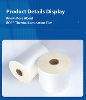 Film de laminage thermique mat BOPP+EVA, film d'emballage alimentaire, résistant à l'humidité