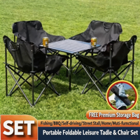 Ensemble de table et de chaises pliantes de design moderne pour pique-nique, camping et détente en plein air