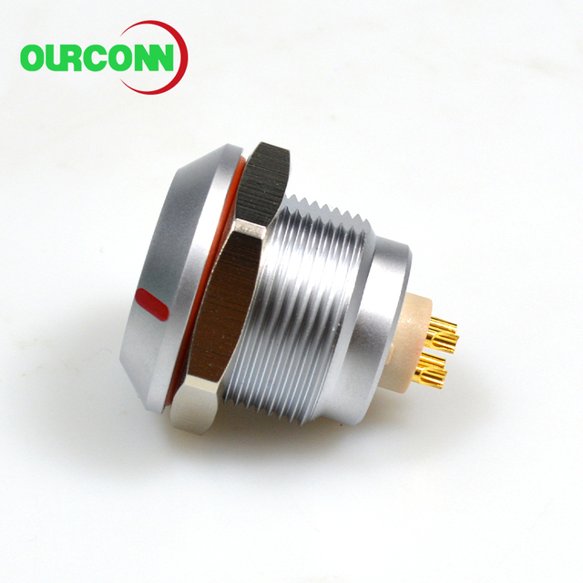 K Series Compact Circular Connector 6.3mm Shell for Industrial Automation PLC Control Panel Systems