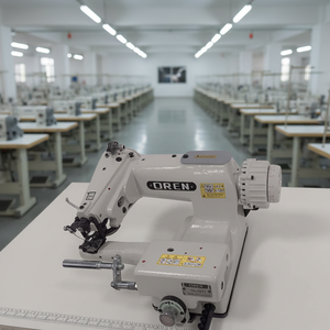 Machine à coudre industrielle <span class=keywords><strong>mini</strong></span> plate automatique à point noué simple, alimentation manuelle pour vêtements, chaussures, sacs à main RN-106TD - Product Image 1