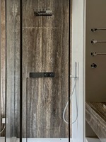 Travertino Negro Dolomita |   Encimeras Decorativas Exclusivas para Cocina/Villa/Comedor/Hotel, Paredes Decorativas, Interiores/Exteriores, Parque Moderno