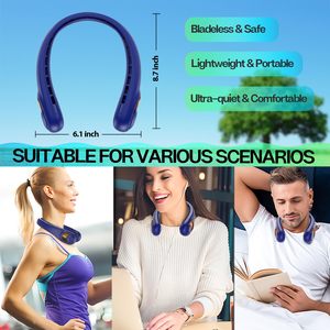 Enfriador de Cuello Inteligente con Pantalla, Carga USB, Flujo de Aire por Turbina, Flexible, Silencioso, Portátil, para Deportes y Correr, Venta al Por Mayor de Fábrica - Product Image 6