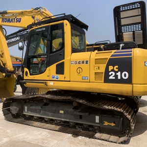 Top Quality Medium Second-hand <b>Machinery</b> Equipment Komatsu PC210 Hydraulic Crawler Backhoe Digger 21ton Used Excavator - Product Image 1