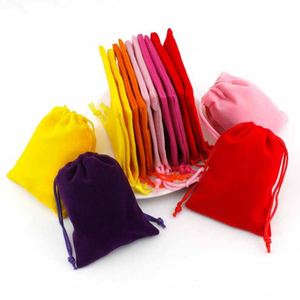 9 Colors <b>Small</b> <b>Drawstring</b> Pouches Jewelry Packaging <b>Bags</b> Wedding Gift Velvet <b>Drawstring</b> <b>Bag</b> - Product Image 3