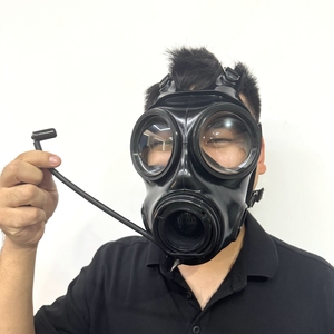 Neoprene Cao Su Cbrn An Toàn Nbc Survival Bức Xạ Bảo Vệ Cbrn Đầy Đủ Mặt Nạ Khí Với Ống Nước - Product Image 5