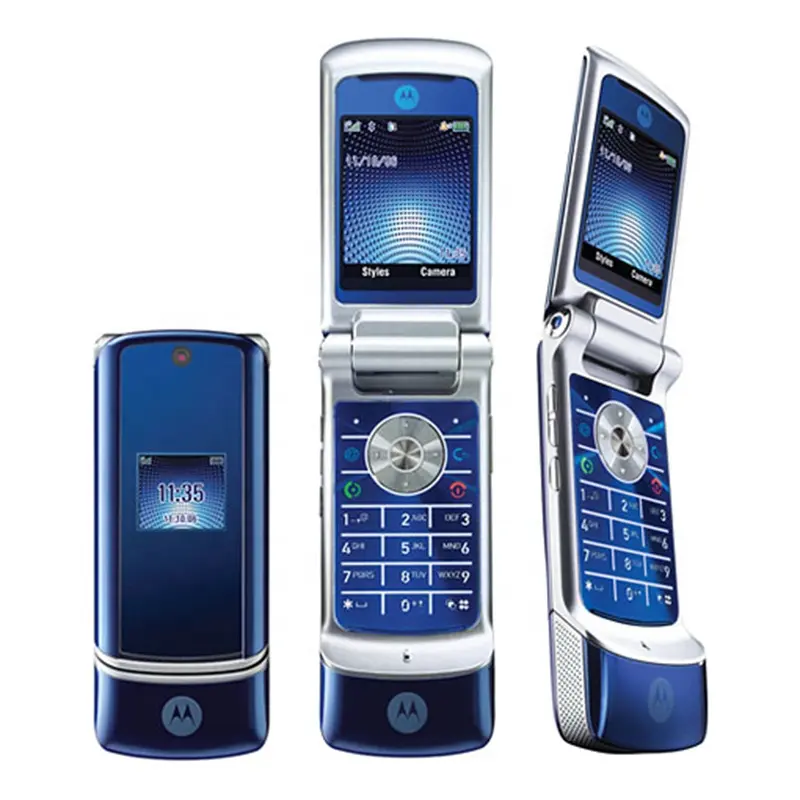 Ponsel Lipat untuk Motorola KRZR K1 GSM 850 900 1800 1900 1.9 "2MP Ponsel Tidak Terkunci