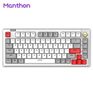 Kit de clavier de jeu mécanique personnalisé 75% avec cadran rotatif