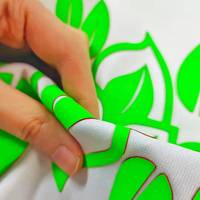 Vinilo Textil Termotransferible de PU de Alta Densidad HD Grosor 1mm Efecto Ladrillo 3D para Logos Blanco Negro