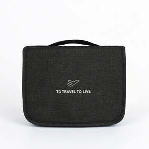 Portable Makeup <b>Bag</b> with <b>Hanging</b> Hook Waterproof Cosmetic Organizer Travel <b>Toiletry</b> <b>Bag</b> - Product Image 1