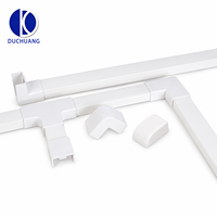 Goulotte de câblage en PVC, prix usine de gros, canal de protection décoratif en plastique massif pour câbles