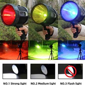 Linterna LED Portátil Súper Potente, Reflector de Búsqueda para Exteriores con Luz COB, Panel Solar y Carga Tipo-C - Product Image 5