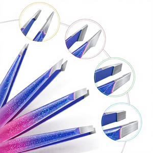 Ensemble de pinces à sourcils dégradées, pinces à <span class=keywords><strong>faux</strong></span> <span class=keywords><strong>cils</strong></span>, outil de maquillage beauté, kit de retrait des poils de barbe, ensemble de pinces à sourcils pointues pour la réparation des sourcils - Product Image 5