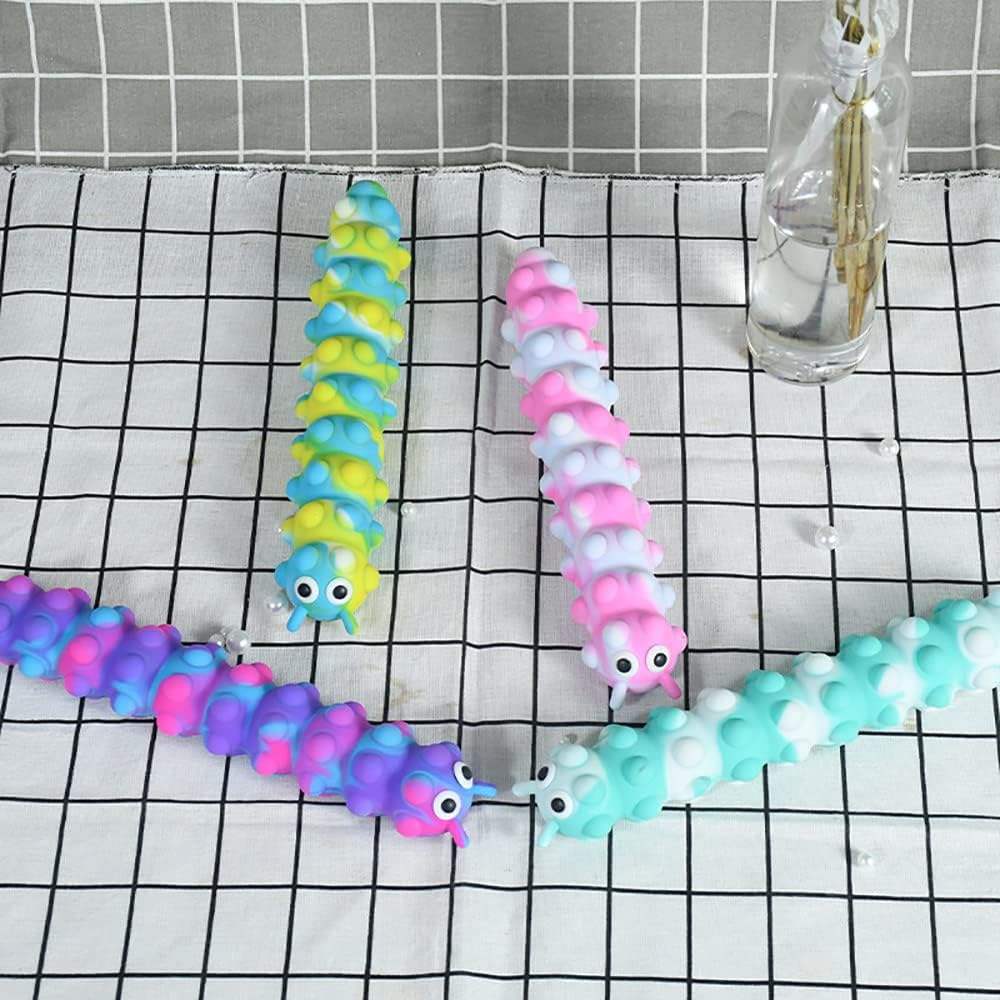 Silicone 3D Squeeze Anti-Pressure Popper Sensory Toys Relax and Pressure Relief Squido Pop Fidget Toy for Kids and Adults