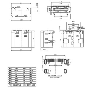 شراء وقفة واحدة دعم التخصيص 3.0A V مقبس على متن <span class=keywords><strong>16</strong></span> دبوس Usb نوع c - Product Image 2