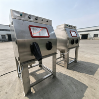 Cabine de sablage humide à haute efficacité, machine de sablage à vapeur humide sans poussière, sablageuse en acier inoxydable pour pièces automobiles