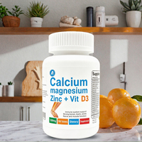 Comprimés OEM de Calcium, Magnésium et Zinc avec Vitamines D3 et K2 – Supplément de Calcium et Magnésium pour le Soutien Immunitaire – Comprimés Vitaminés