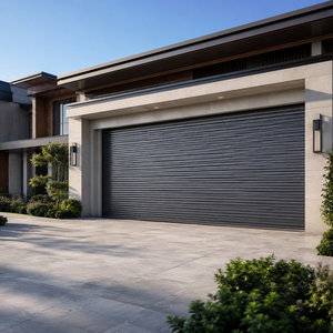 <span class=keywords><strong>Porte</strong></span> <span class=keywords><strong>de</strong></span> <span class=keywords><strong>garage</strong></span> sectionnelle moderne enroulable, finition en alliage <span class=keywords><strong>d</strong></span>'aluminium imperméable, automatique, électrique, pour villa, entrepôt, sous-sol, usage extérieur - Product Image 1