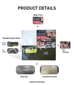 Bolsas de Plástico Reutilizables para Tabaco con Cierre Personalizadas, 30g 50g, para Cigarrillos Enrollados a Mano, Empaque Australiano - Product Image 2