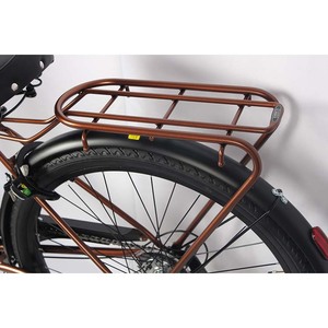 Material de horquilla para <span class=keywords><strong>bicicleta</strong></span> urbana de acero de 24 pulgadas <span class=keywords><strong>Vintage</strong></span> Unisex para <span class=keywords><strong>mujer</strong></span> con cesta delantera, luces incluidas para <span class=keywords><strong>bicicleta</strong></span> urbana de 6 velocidades - Product Image 5