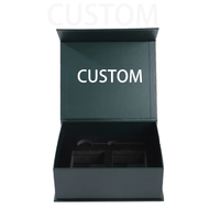 Boîtes magnétiques personnalisées en gros avec impression de logo, emballage cadeau recyclable, boîtes en papier, boîte noire avec doublure en éponge