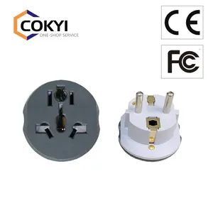 Universal Travel Adapter World to Europe, Travel Plug to German Socket, for Connecting Foreign Devices Type E / F Power Adapter