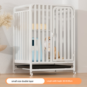Balık prenses kedi kafesleri kapalı lüks yüksek kaliteli kafesleri köpekler için Metal Kennels 4 katmanlar kedi evi kafesleri