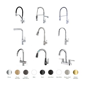 Grifo de Cocina Monomando de Agua Fría y Caliente <span class=keywords><strong>con</strong></span> Caño Extraíble, <span class=keywords><strong>Grifería</strong></span> Gourmet de 3 Vías - Product Image 1