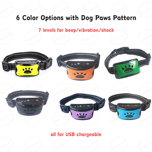 2024 özel renk şarj edilebilir su geçirmez köpek eğitmeni Bark stoper ses ile otomatik ayar - Product Image 3