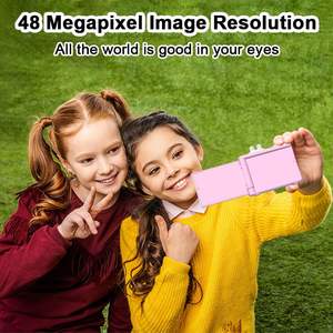 Appareil photo numérique pour enfants avec capteur CMOS 1080P 48MP, écran de 2,4 pouces, zoom 8X, caméra grand angle 180°, cadeaux de Noël et d'anniversaire - Product Image 5