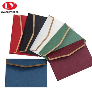 Tùy chỉnh 11x22cm 15.5x15.5cm in đám cưới bên mời Cảm ơn bạn Thẻ quà tặng ngọc trai giấy vận chuyển phong bì bao bì - Product Image 2