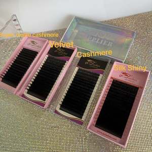 हस्तनिर्मित पलक विस्तार निजी लेबल कश्मीरी पलक विस्तार उच्च गुणवत्ता वाली सस्ती कीमत विभिन्न कर्ल के साथ - Product Image 6