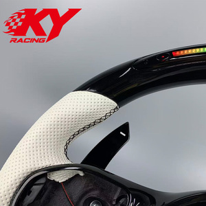 Volante Deportivo Personalizado de Fibra de Carbono con LED para Mercedes Benz AMG W204 W205 W213 W217 W218 B C E CLS GLC CLA CLC GT E50 809 - Product Image 2