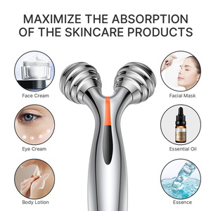 Touchbeauty con lăn trên khuôn mặt Microcurrent <span class=keywords><strong>Massager</strong></span> Da nâng giảm béo Collagen Boost Pain Relief thiết bị di động TB-1682 - Product Image 3