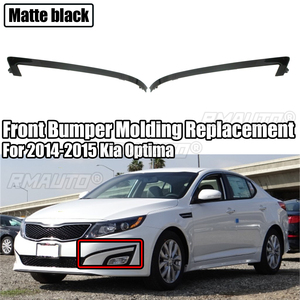 ชุดแต่งกันชนหน้ารถยนต์ 2 ชิ้น สำหรับ Kia Optima ปี 2014-2015 ด้านซ้าย (คนขับ) และด้านขวา (ผู้โดยสาร) สีดำด้าน - Product Image 1
