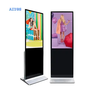 High Brightness 4000 Nits 32 43 55 65 Inch Indoor Android 4K Touch Screen Floor Standing Digital Signage And Display