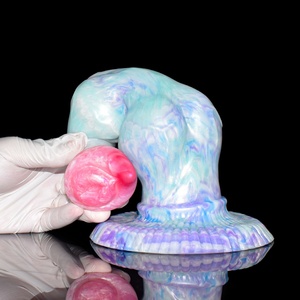 NNSX Ice Dragon Big Knot <b>Dildo</b> Colorful Large Glans Vaginal Anal G-spot Stimulate Flexible Artificial Penis Women Sexuality Toy - Product Image 4