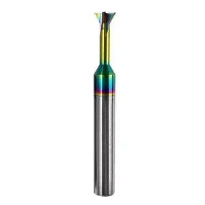 Venta al por mayor colorido 45 ° <span class=keywords><strong>Angel</strong></span> Dovetail End Mill Fresa en forma de T Fresa con ranura en T Fresa para aluminio - Product Image 5