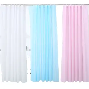 Solid Color Shower Curtain PEVA Thickened Waterproof Bathroom Partition Curtain Bathroom Shower Curtain for Home