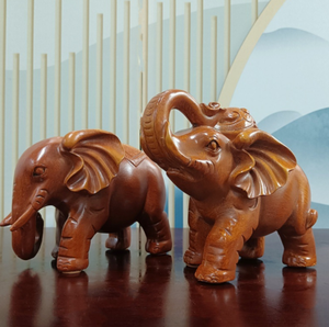 Elefante decoración sala de estar objeto par de vestíbulo vino gabinete decoración apertura inauguración auspiciosa artesanía de resina - Product Image 2