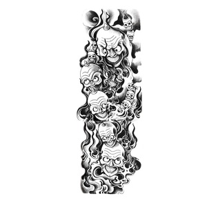 Autocollant de <span class=keywords><strong>tatouage</strong></span> de corps de haute qualité moins cher <span class=keywords><strong>faux</strong></span> <span class=keywords><strong>tatouage</strong></span> de personnalité pour <span class=keywords><strong>homme</strong></span> et femme tatouages temporaires imperméables manche <span class=keywords><strong>bras</strong></span> complet - Product Image 6