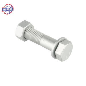 Dacromet Coating Bolts from China Grade 8.8/10.9 M14 M24 M38 M64 HDG 16 Hot Dip Galvanized Steel M12 Bolt and <strong>Nut</strong> - Product Image 2