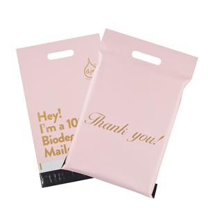 Biodegradable Mailer Bag Handle Biodegradable Wholesale Biodegradable Self Adhesive Custom Printed Shipping Plastic Poly Mailer Bag With Handle