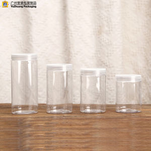 Bocaux d'Emballage Transparents <span class=keywords><strong>en</strong></span> Plastique pour Aliments et Cosmétiques, Flacons <span class=keywords><strong>en</strong></span> Plastique <span class=keywords><strong>de</strong></span> 50 ml à 500 ml pour Bonbons et Crème Capillaire, Vente <span class=keywords><strong>en</strong></span> Gros - Product Image 2