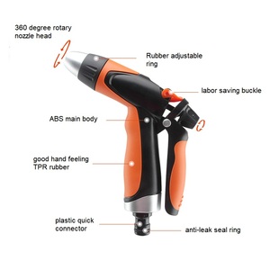 <span class=keywords><strong>Pistolet</strong></span> d'<span class=keywords><strong>arrosage</strong></span> <span class=keywords><strong>multi</strong></span>-<span class=keywords><strong>jets</strong></span> haute pression pour tuyau d'<span class=keywords><strong>arrosage</strong></span> de jardin, idéal pour les plantes de jardin, le lavage de voitures et le nettoyage des sols - Product Image 2