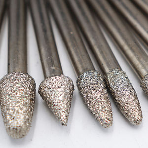 Foret à fraises diamantées Grit46 tête de meulage revêtue de diamant <span class=keywords><strong>pierre</strong></span> <span class=keywords><strong>marbre</strong></span> granit sculpture mèches de gravure <span class=keywords><strong>pour</strong></span> outils rotatifs - Product Image 6